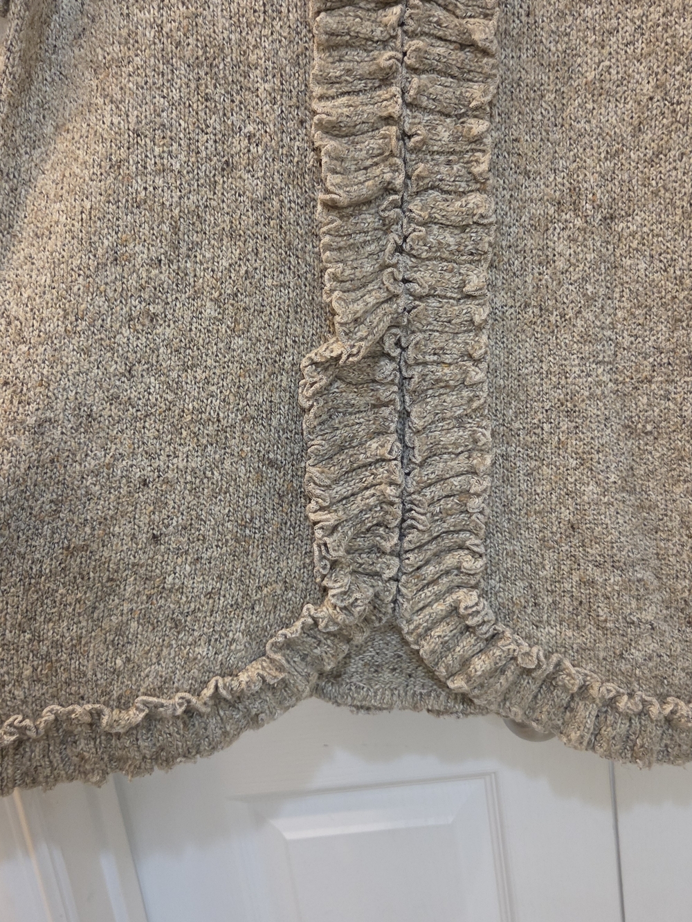 Fever Ruffled Knit Short-Sleeve Top — XL - Picture 6 of 8